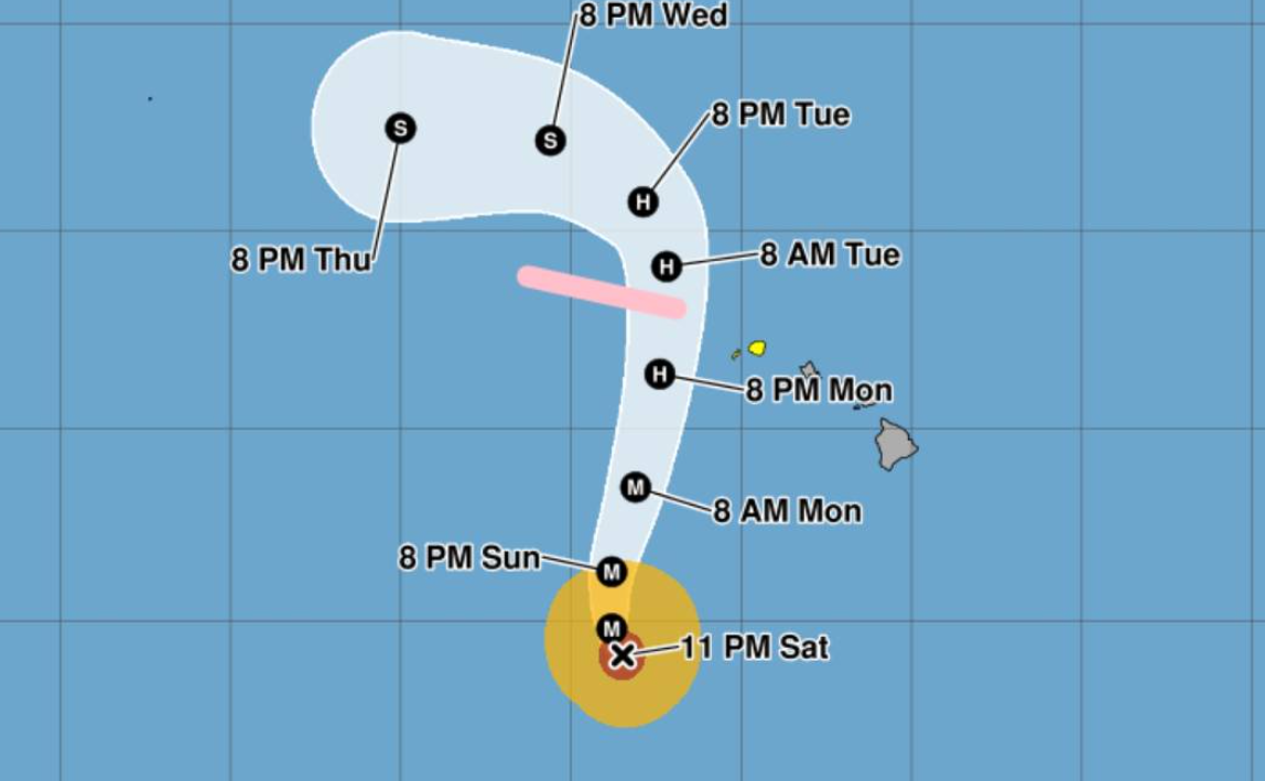 Hurricane Lowell turns toward Hawaii as islands prepare for impacts